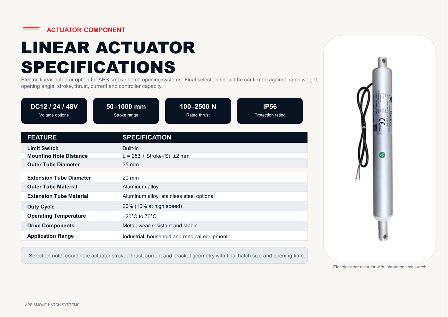 APS Smoke Hatch Systems catalogue page 13