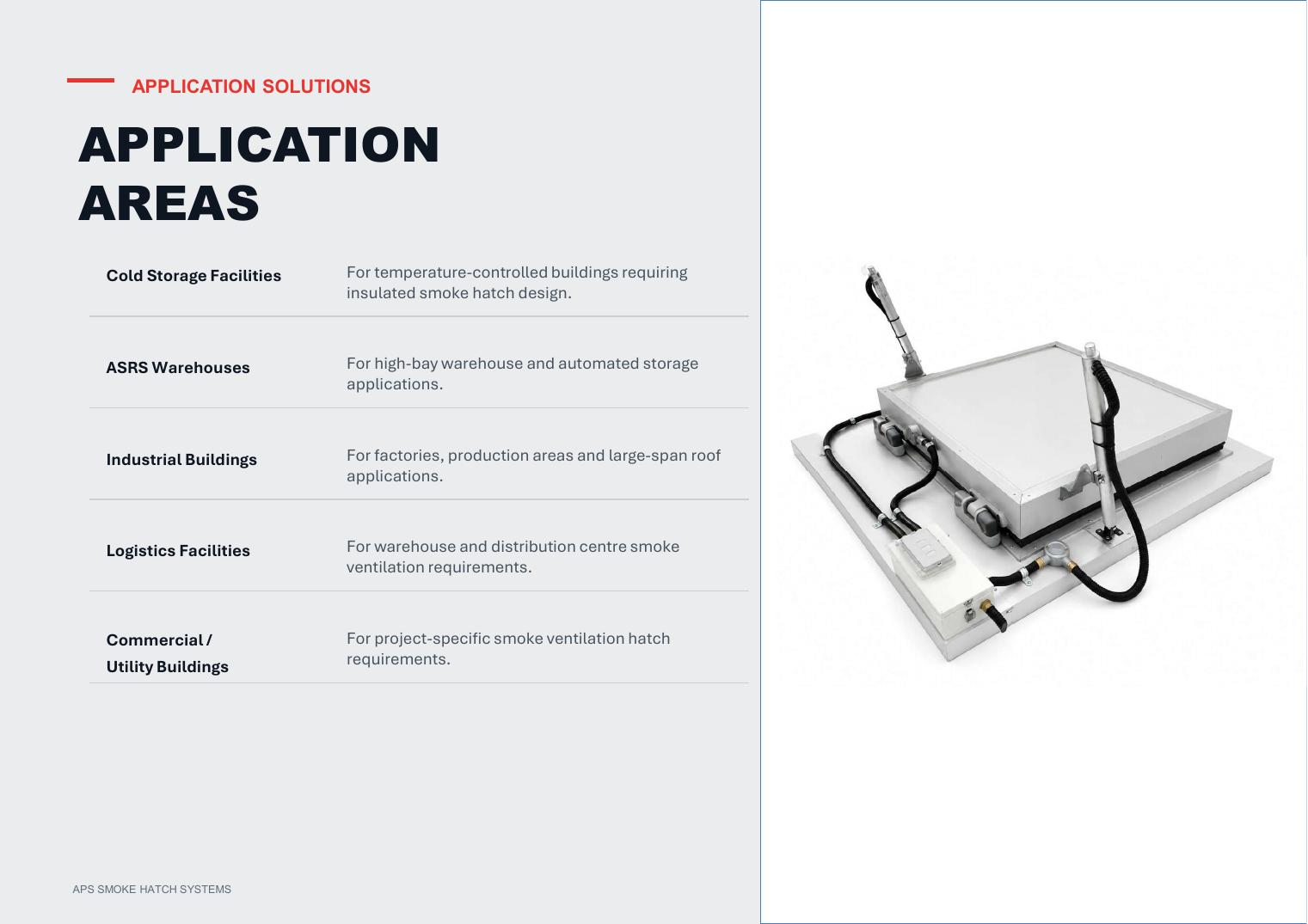 APS Smoke Hatch Systems catalogue page 15