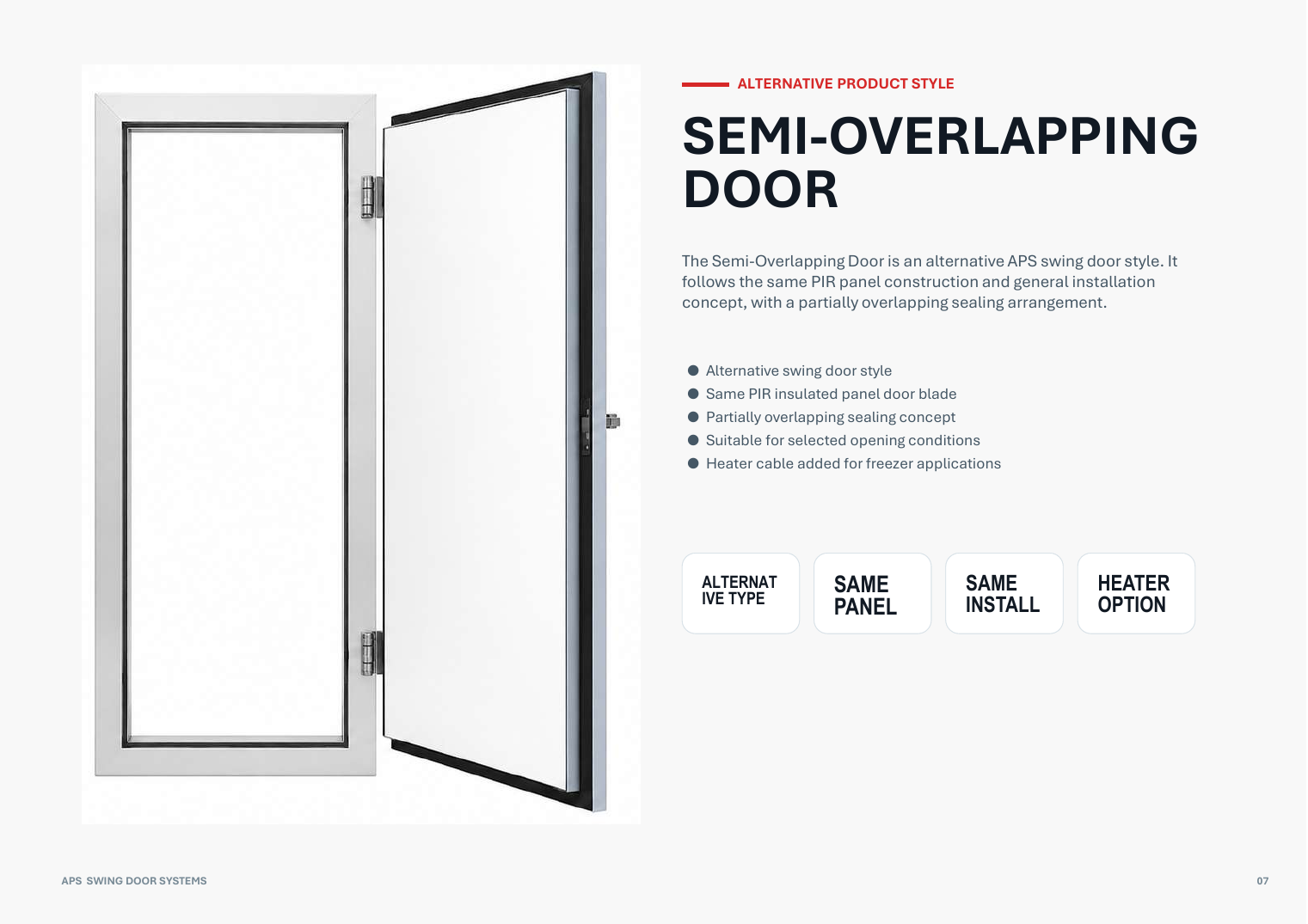 APS Swing Door Systems catalogue page 7