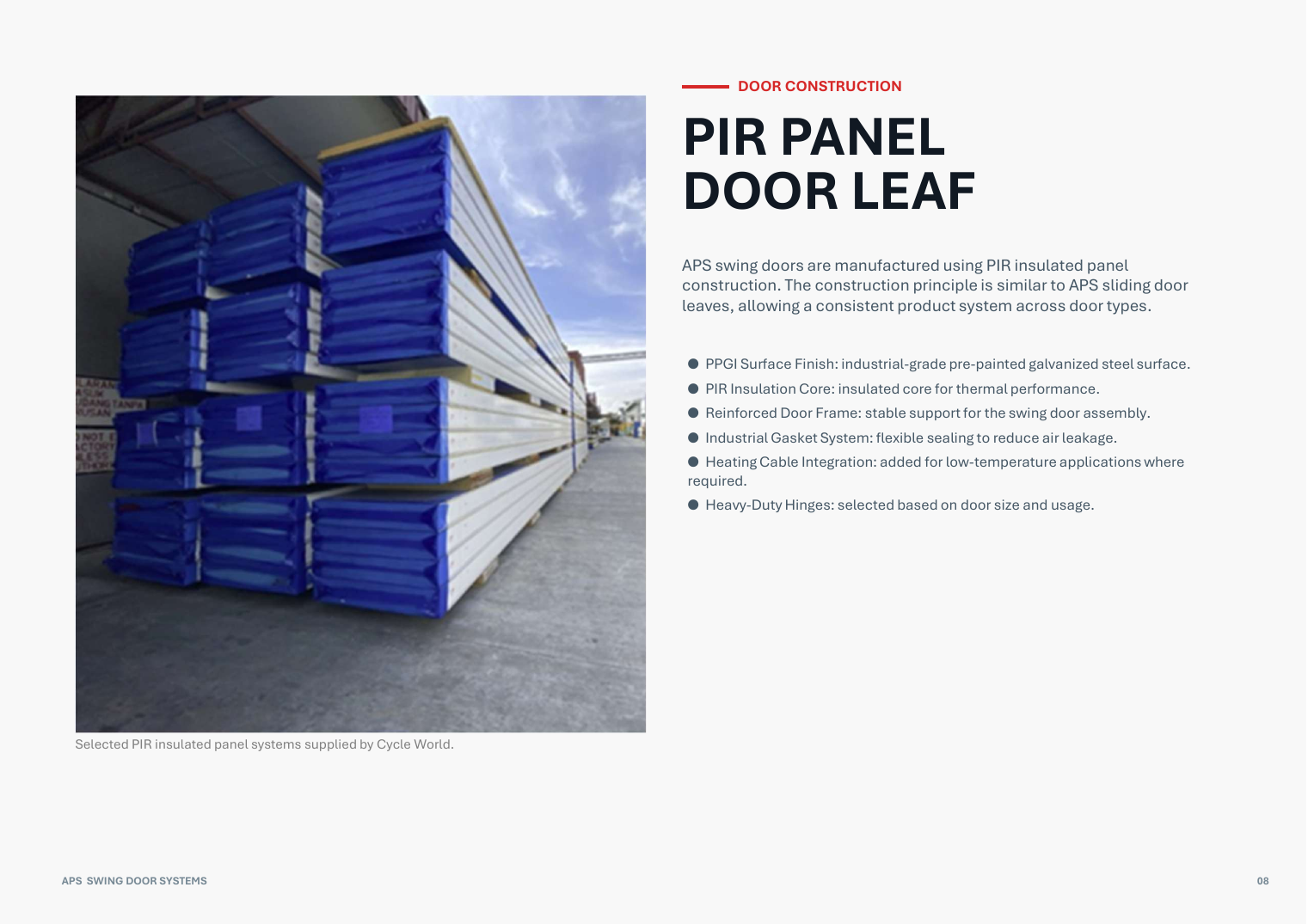 APS Swing Door Systems catalogue page 8