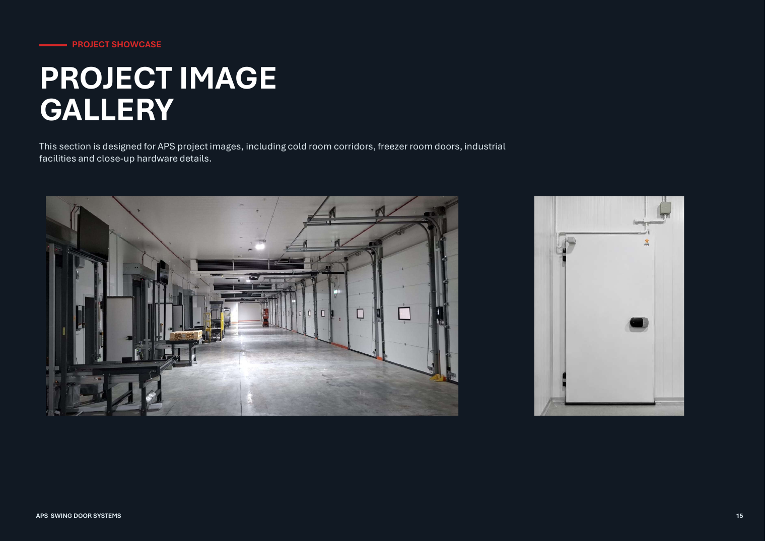 APS Swing Door Systems catalogue page 15
